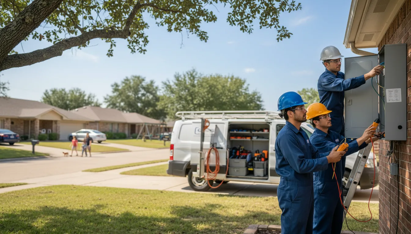 Certified electrician providing emergency electrical services in Wadsworth, TX